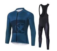 UGLY FROG Cycling Winter with Fleece Mens Warm Long Sleeve Jersey +Long Bib Tight Bicycle Triathon Clothing