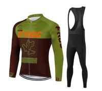 UGLY FROG Cycling Winter with Fleece Mens Warm Long Sleeve Jersey +Long Bib Tight Bicycle Triathon Clothing