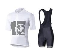 UGLY FROG HuDt-2 Men's Cycling Jersey Set Bicycle Short Sleeve Set Quick-Drying Breathable Shirt+Cushion Shorts Padded Trousers