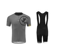 UGLY FROG HuDt-2 Men's Cycling Jersey Set Bicycle Short Sleeve Set Quick-Drying Breathable Shirt+Cushion Shorts Padded Trousers