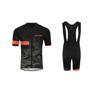 UGLY FROG HuDt-2 Men's Cycling Jersey Set Bicycle Short Sleeve Set Quick-Drying Breathable Shirt+Cushion Shorts Padded Trousers