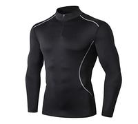 UGLY FROG HuJS01 Compression Base LayersMen's Spring, Summer, Autumn and Winter Stand-up Collar Fitness Clothes PRO Sports Running Training Long-sleeved High-Elastic Quick-Drying Tights 91505