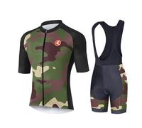 UGLY FROG Men's Cycling Jersey Set Bicycle Short Sleeve Set Jersey Cycling Shorts with Seat Padding Summer Breathable Cycling Suits for Mountain Bike MTB