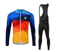 UGLY FROG Men's Thermal Fleece Winter Cycling Clothing Cycling Suits Cycling Jersey with Thermal Fleece Lining Cycling Shorts with Seat Padding + 20D Gel