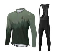 UGLY FROG Winter Cycling Clothing Bike Fleece Jersey Bicycle Suit + Padded Trousers with 20D Gel Pad Breathable Sports