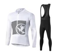 UGLY FROG Winter Lightweight Super Roubaix, Windproof Clothing Set, Long Sleeve Jersey with 20D Padded Bib Tight for Biking Splinter