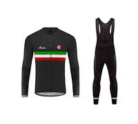 UGLY FROG WLJ27 New Winter with Fleece Mens Breathable Warm Long Sleeve Cycling Jersey++Long bib Pant Kit with Gel Pad Bicycle Triathon Clothing