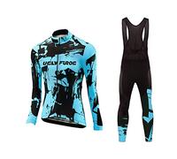 UGLY FROG Woman Cycling Jersey Set Long Sleeve Top Padded Bib tights Pants Combo set Cycling Suit Clothing Winter Thermal
