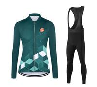 UGLY FROG Women's Winter Cycling Suit,Thermal Super Roubaix, Windproof Clothing Set, Lightweight Long Sleeve Jersey +20D Padded Bib Tight for Biking, Bicycle Riding, Outdoor Sports