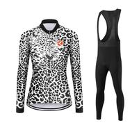 UGLY FROG ZrNvt Womens Thermodream Winter Cycling Suit, Thermal Super Roubaix Clothing Set, Windproof Long Sleeve Jersey Bib Tights for Bicycle Riding