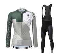 UGLY FROG ZrNvt Womens Thermodream Winter Cycling Suit, Thermal Super Roubaix Clothing Set, Windproof Long Sleeve Jersey Bib Tights for Bicycle Riding