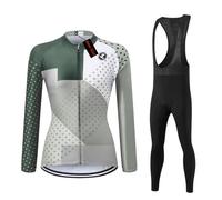 UGLY FROG ZrTao2 Set Long Sleeve Women's Thermal Fleece Winter Cycling Clothing Cycling Suits Cycling Jersey with Thermal Fleece Lining Cycling Shorts with Seat Pad + Gel for Cycling MTB Outdoor