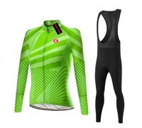 UGLY FROG ZrTao2 Set Long Sleeve Women's Thermal Fleece Winter Cycling Clothing Cycling Suits Cycling Jersey with Thermal Fleece Lining Cycling Shorts with Seat Pad + Gel for Cycling MTB Outdoor
