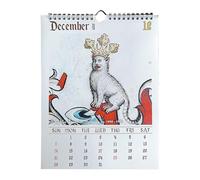 Ugly Medieval Cat Calendar 2025 Funny Medieval Cat Paintings Wall Calendar 2025 Funny Calender, 12 Months January To December Wall Hangings Weird Medieval Cats Calendar For Cat Lovers