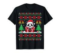 Ugly Panda Santa Hat Xmas Tree Panda Christmas T-Shirt