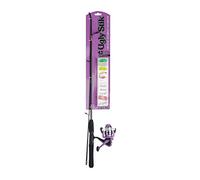 Ugly Stik Complete Ladies Spinning Reel and Fishing Rod Kit, Purple, LUGLYMULTISPCOMPKIT, 5' - Light