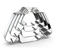 Ugly Sweater Cookie Cutter Set - 5 inch, 4 inch, 3 inch, 2 inch - 4 Piece - Winter Holiday Christmas Cookie Cutter Set - Stainelss Steel
