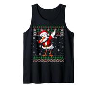 Ugly Xmas Funny Cool Dab Dance Santa Stork Bird Christmas Tank Top