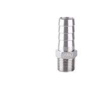 UGLYAF 304 Stainless Steel 3/4" 1" 1-1/4" BSP Male Thread Pipe Fitting X 8mm-40mm Barb Hose Tail Pagoda Coupling Connector(DN32X40MM)