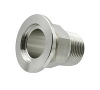 UGLYAF KF High Vacuum Outer Wire Joint Hexagon 304 Stainless Steel KF16/25/40/50 Quick Flange Fittings British 3/4 "~1" PT Thread(Size:KF25,Color:1/2")