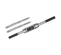 UGMVKSGSD Metric Tap and Wrench Handle Set M2 x 0.4mm Pitch 3 Flutes H2 Thread Tapper M1-M8 Adjustable Bar Holder Straight Tapping Wrench Reamer