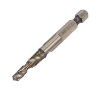 UGMVKSGSD T-Handle Ratchet Tap Wrench + Metric Tap Set, 7pcs M3 M4 M5 M6 M8 M10 M12 Thread Taps and M5-M12 Adjustable 10'' Long Ratcheting Wrench Hand Tapping Tools,(a23100900ux0655)