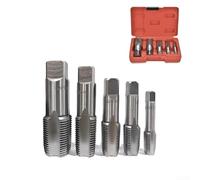 UGMVKSGSD Tap and Die Set, Steel Metric Tap and Die Kit, 45Pcs Tap Die Set with Fine/55° Cylindrical Pipe Threads Hardware Tools for Craftsman (Metric 16CM)