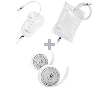 Ugo Complete Drainage Bundle - 10x Ugo 2C 500ml Leg Bags (Lever Tap) + 10x Ugo 12 2L Night Drainage Bags (Continuous Drainage) + 10x Leg Bag Straps