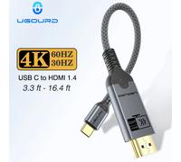 UGOURD USB C to HDMI 2.0 Compatible Cable 4K@60HZ USB Type C to HDMI1.4 Cable HDTV Converter 4K30Hz for MacBook iPad Pro Samsung 4K60HZ