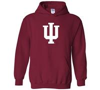 UGP Campus Apparel AH02 - Indiana Hoosiers Primary Logo Hoodie - 2X-Large - Cardinal Red, Indiana Cardinal, XXL