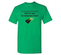 UGP Campus Apparel Jamaica Bobsled Team Movie Quote T-Shirt, Irish Green, XXL