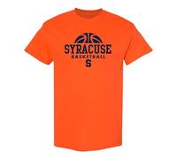 UGP Campus Apparel NCAA Basketball Hype Logo, Team Color T Shirt, College, University, Syracuse Oranges Orange, L
