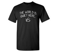 UGP Campus Apparel The World is Quiet Here - Unlucky Silence VFD TV Show T Shirt, Black, S