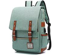 UGRACE Vintage Laptop Backpack Slim School Bag Travelling Backpacks with USB Charging Port for Men Women