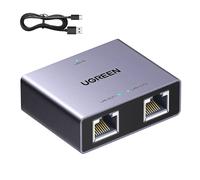 UGREEN 1-to-2 Gigabit Ethernet Splitter, USB-C Powered