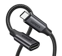 UGREEN 100W USB C Extension Cable 10Gbps 4K 60Hz, Male to Female Black 0.5M