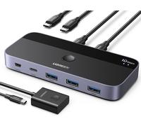UGREEN 10Gbps USB 3.2 Switch, 2PC Share USB C and 3 USB A Devices, 2 in 4 Out A