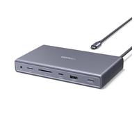 UGREEN 11-in-1 USB4 Docking Station, Extended Dual 4K@120Hz for MacBook | Up to 4K@240Hz, HDMI2.1+USB4, 140W PD, 10Gbps USBC&A, 2.5GbE, SD/TF, 3.5mm, Driver-Free Desktop Hub for Laptops (No Charger)