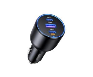 UGREEN 130W Car Charger USB C Fast Charger PD3.0 QC4.0 PPS Fast Charging Car Phone Adapter Compatible with Dell XPS, iPhone 17 16 15 Pro Max, Galaxy S25 S24 Ultra, iPad (Cable Not Included)