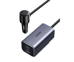 UGREEN 150W USB C Car Charger PD140W 4 Port Cigarette Lighter Fast Adapter | USB Charger Compatible with iPhone 17 16 15 14 Pro Max Plus, Galaxy S26 S25 S24 Ultra, iPad Pro Air Mini, Laptop MacBook