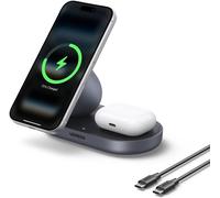 UGREEN 15W for MagSafe Charger, 2-in-1 Qi2 Fast Wireless Charger Stand-Grey