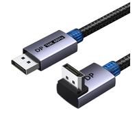 UGREEN 16K@60Hz DisplayPort 9.9FT 2.1 Cable 3M 80Gbps 8K@240Hz 4K@480Hz 90° | Right Angle HDR DP 2.1 to DP FreeSync G-Sync HDCP 2.3 DSC 1.2a for Gaming Monitor Wall-Mounted TV PC