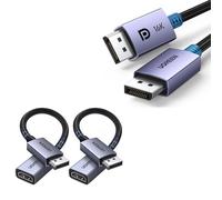 UGREEN 16K Displayport Cable 2M and 2Pack 4K Displayport to HMDI Adapter