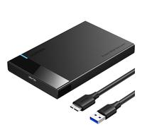 UGREEN 2.5" Hard Drive Enclosure, USB 3.0 to SATA III Adapter for 2.5 Inch SSD & HDD 9.5mm 7mm External Hard Drive, Support UASP High Speed, Tool-Free, Windows, macOS, Linux, Black