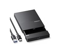 UGREEN 2.5 Inch Hard Drive Enclosure External 6Gbps USB C SSD Caddy Tool Free, Compatible with 2.5inch 10TB HDD SSD Western Intel Crucial EVO 870 PS4 PC Laptop, Drive Free for Windows Linux macOS
