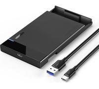 UGREEN 2.5 Inch Hard Drive Enclosure, USB C SSD Caddy Tool Free SATA 6Gbps Type