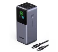 Ugreen 20000mAh 130W Fast Charging Powerbank. Battery capacity: 20000 mAh Battery technology: Lithium. Product colour: Grey