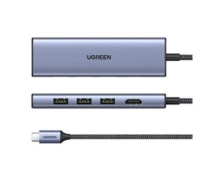 Ugreen 20956A interface hub USB Type-C 5000 Mbit/s Silver