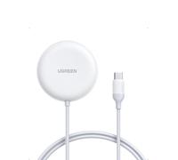 UGREEN 25W Qi2.2 Wireless Charger Pad, Fast for MagSafe Charger Pad-White | Zapix Qi2.2 Fast Wireless charging Pad Station for MagSafe for iPhone 17/16/15/14/13/12, AirPods 4/3/2/Pro 2/3