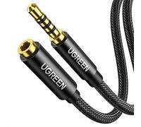 UGREEN 3.5mm Extension Cable 6.6FT Braided 4-Pole TRRS Stereo Audio Lead